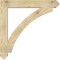Ekena Millwork Thorton Arts & Crafts Rough Sawn Bracket, Douglas Fir, 6"W x 48"D x 48"H BKT06X48X48THR03RDF - alternate 3